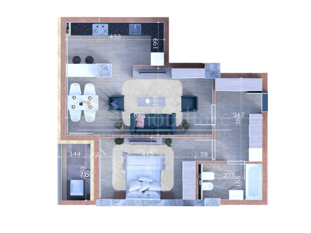 Copou apartament nou  60 mp , 2 camere,  decomandat , de vanzare,  (Aleea Sadoveanu) 155749