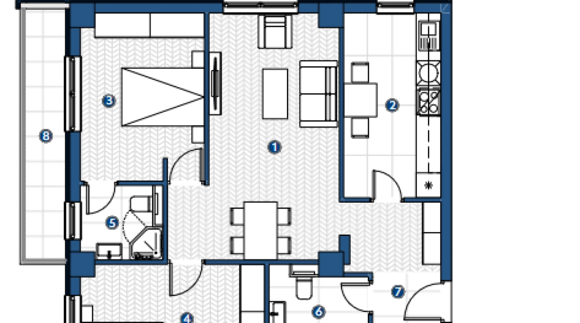 Oferta Apartament nou, 3 camere, decomandat, 81 mp , Galata, de vanzare,  Platou Galata imagine 2