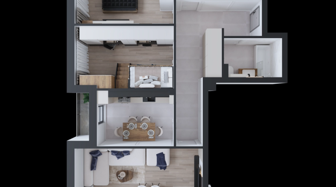Oferta CUG apartament nou 79 mp , 3 camere, decomandat, de vanzare,  Bloc nou in constructie imagine 3