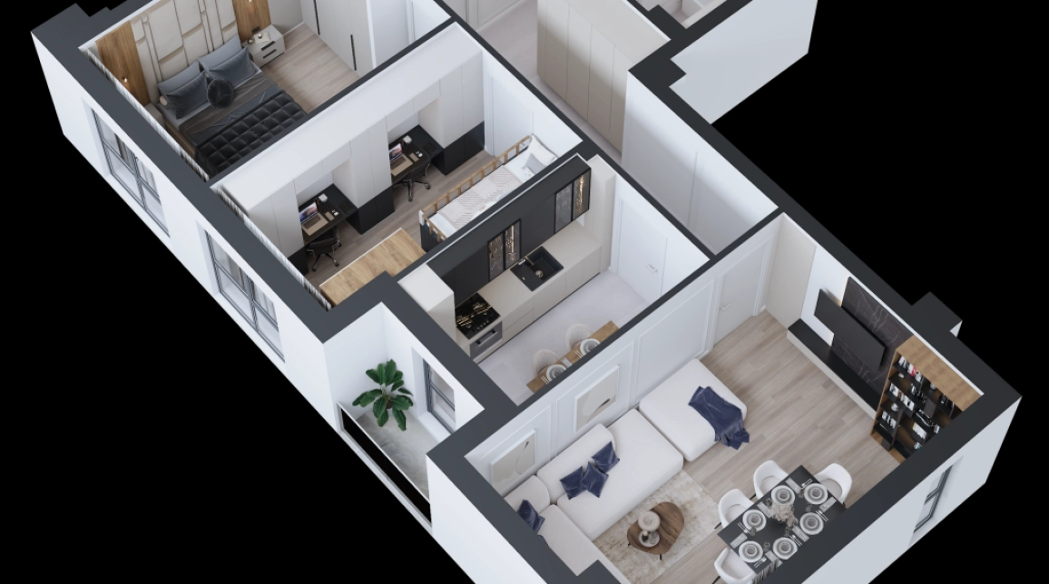 Oferta CUG apartament nou 79 mp , 3 camere, decomandat, de vanzare,  Bloc nou in constructie imagine 1
