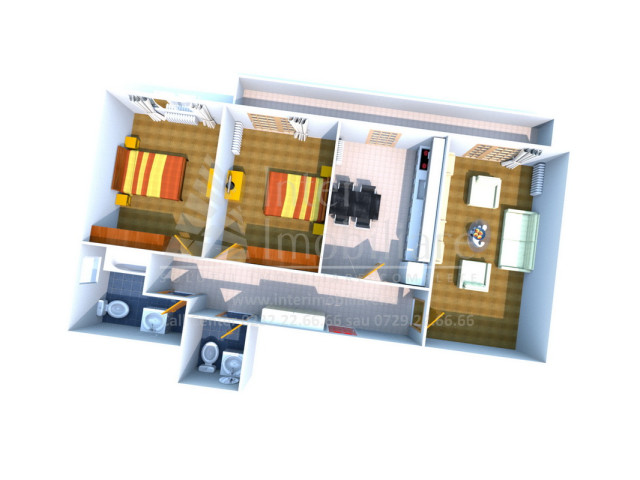 3 camere,  decomandat ,  84 mp , de vanzare apartament nou in zona Bucium,  (Visani - 1,5km de la Bellaria) 148288
