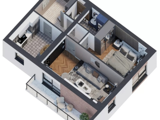 Apartament nou de vanzare, 2 camere,  decomandat ,  58 mp , Galata,  (Platou Galata) 154715