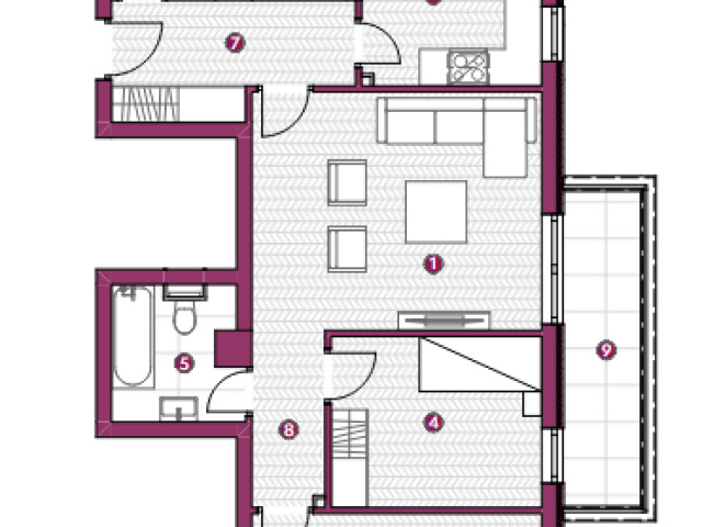 De vanzare apartament nou, 3 camere,  decomandat ,  80 mp , Galata,  (Cartier de blocuri noi pe Platoul Galata) 154732