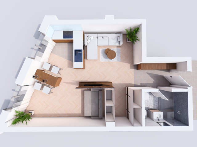 Apartament nou, o camera,   ,  45 mp , Bucium, de vanzare,  (TLT Visan) 160101