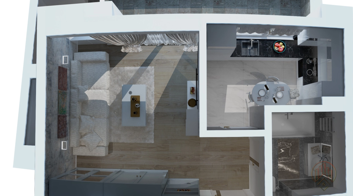 Oferta De vanzare apartament nou, o camera, decomandat, 42 mp , Frumoasa,  Bd Poitiers imagine 1