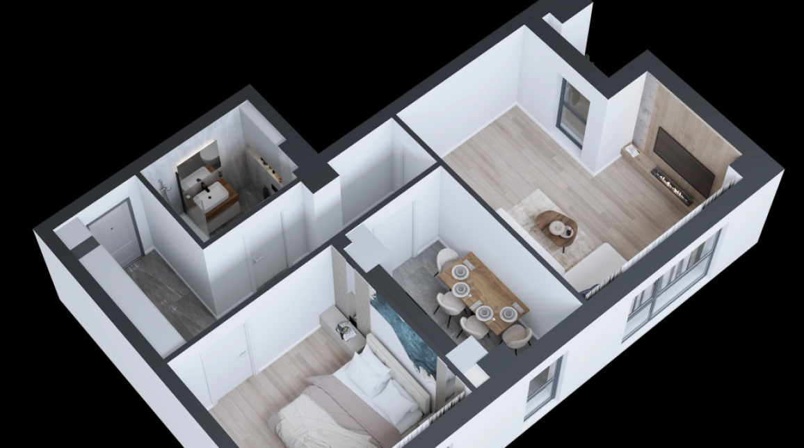 Oferta Apartament nou de vanzare, 2 camere, decomandat, 56 mp , CUG,  Vama Tehnopolis imagine 1