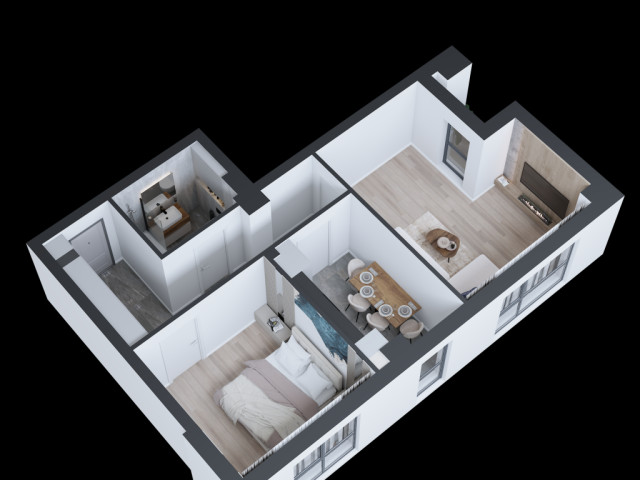 Apartament nou de vanzare, 2 camere,  decomandat ,  56 mp , CUG,  (Vama Tehnopolis) 152245