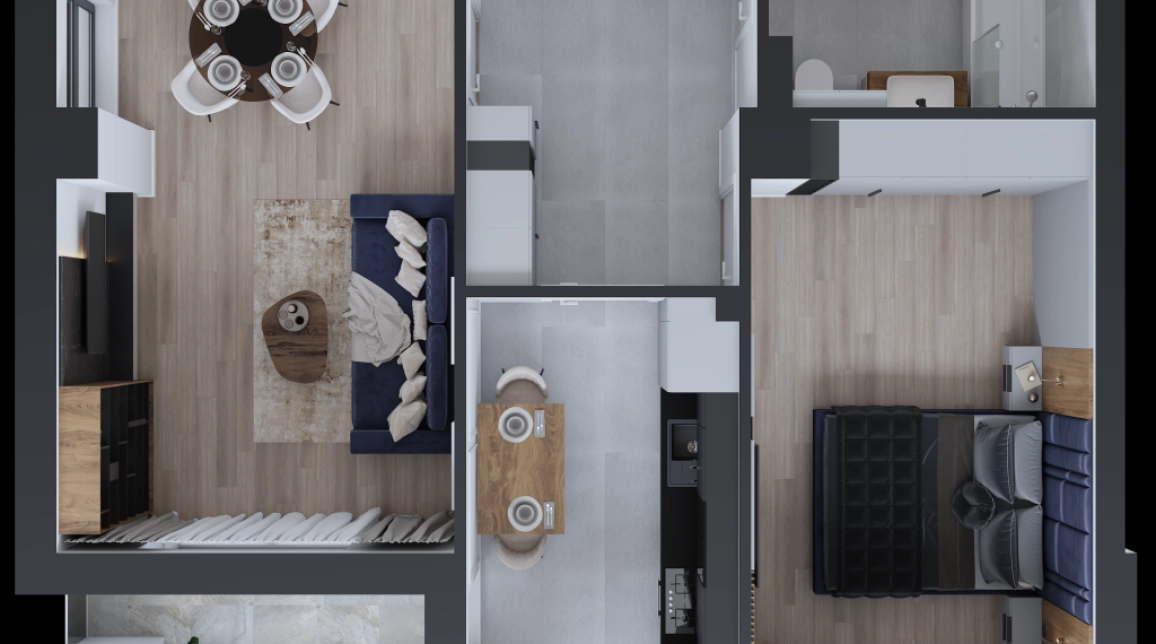 Oferta Apartament nou, 2 camere, decomandat, 58 mp , CUG, de vanzare,  Vama Tehnopolis imagine 3