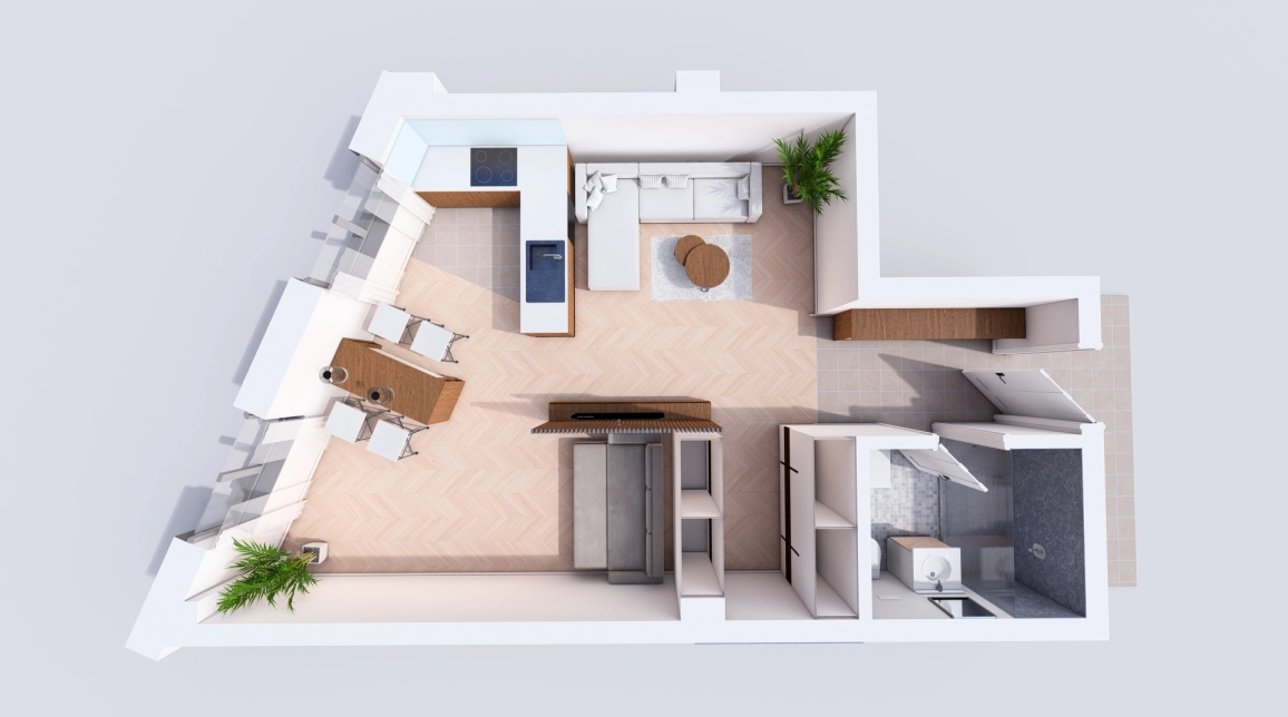 Oferta Apartament nou de vanzare, o camera, , 45 mp , Bucium,  Profi Visan imagine 2