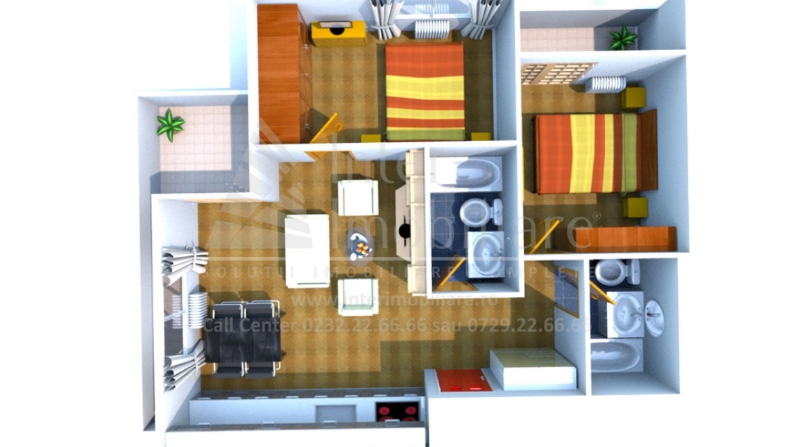 Oferta Apartament nou de vanzare, 3 camere, semidecomandat, 86 mp , Podul de Fier,  C.A Roseti imagine 1