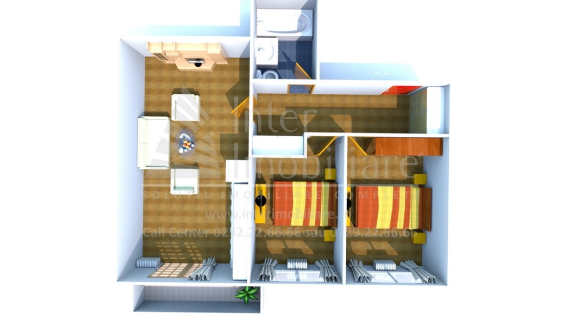 Oferta Apartament nou de vanzare, 3 camere, , 67 mp , Bucium,  Profi Visan imagine 1