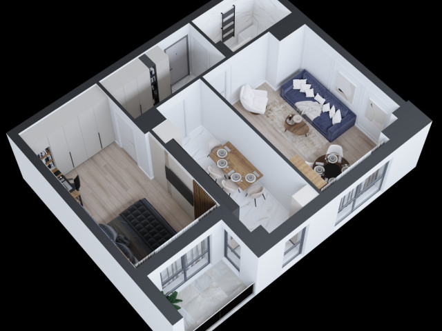 2 camere,  decomandat ,  59 mp , de vanzare apartament nou in zona CUG,  (Vama Tehnopolis) 152248