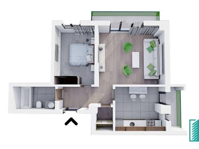 Apartament nou, 2 camere,  decomandat ,  60 mp , Bucium, de vanzare,  (Visani) 139186