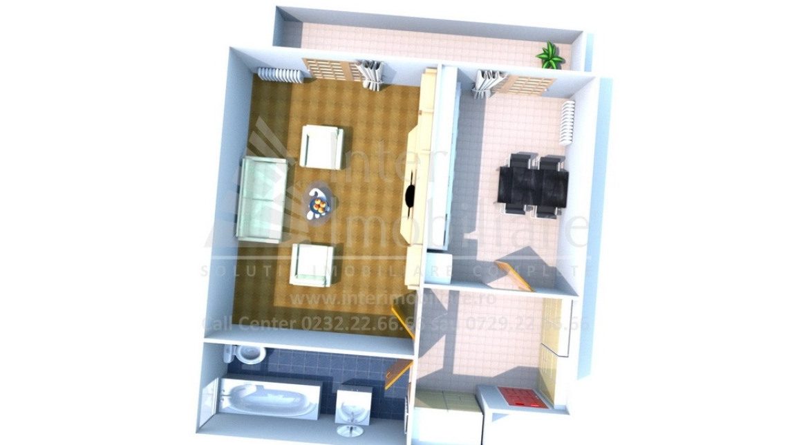 Oferta De vanzare apartament nou, o camera, decomandat, 43 mp , Bucium,  Cartier de blocuri noi la 4km de Palas Mall imagine 1