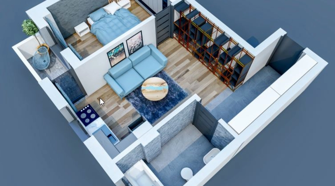 Oferta Visani apartament nou 45 mp , 2 camere, , de vanzare,  TLT Visan imagine 2
