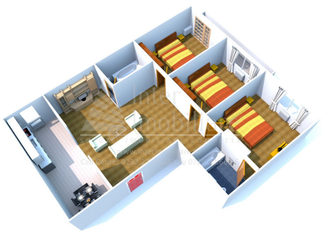 4 camere,  decomandat ,  86 mp , de vanzare apartament nou in zona Alexandru cel Bun,  (Zimbru-Tigarete) 138863