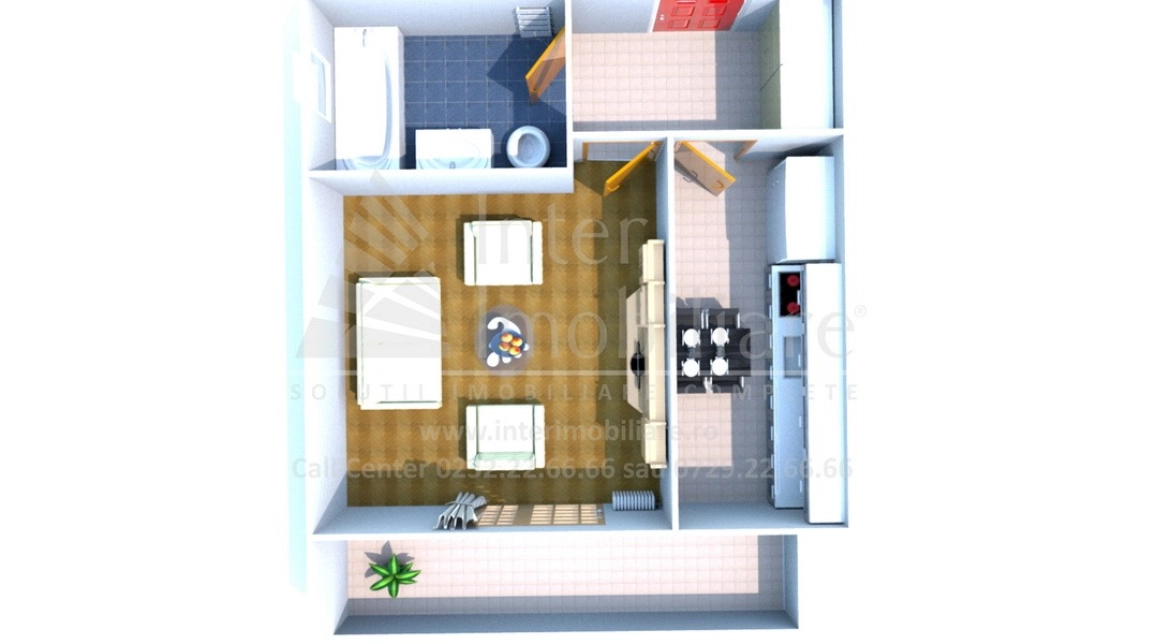 Oferta De vanzare apartament nou, o camera, decomandat, 43 mp , Pacurari,  Alpha Bank imagine 12