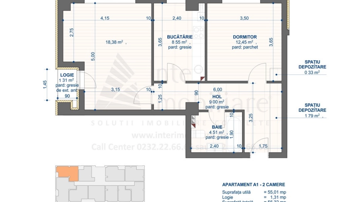 Oferta Apartament nou de vanzare, 2 camere, decomandat, 56 mp , CUG,  Vama Tehnopolis imagine 7
