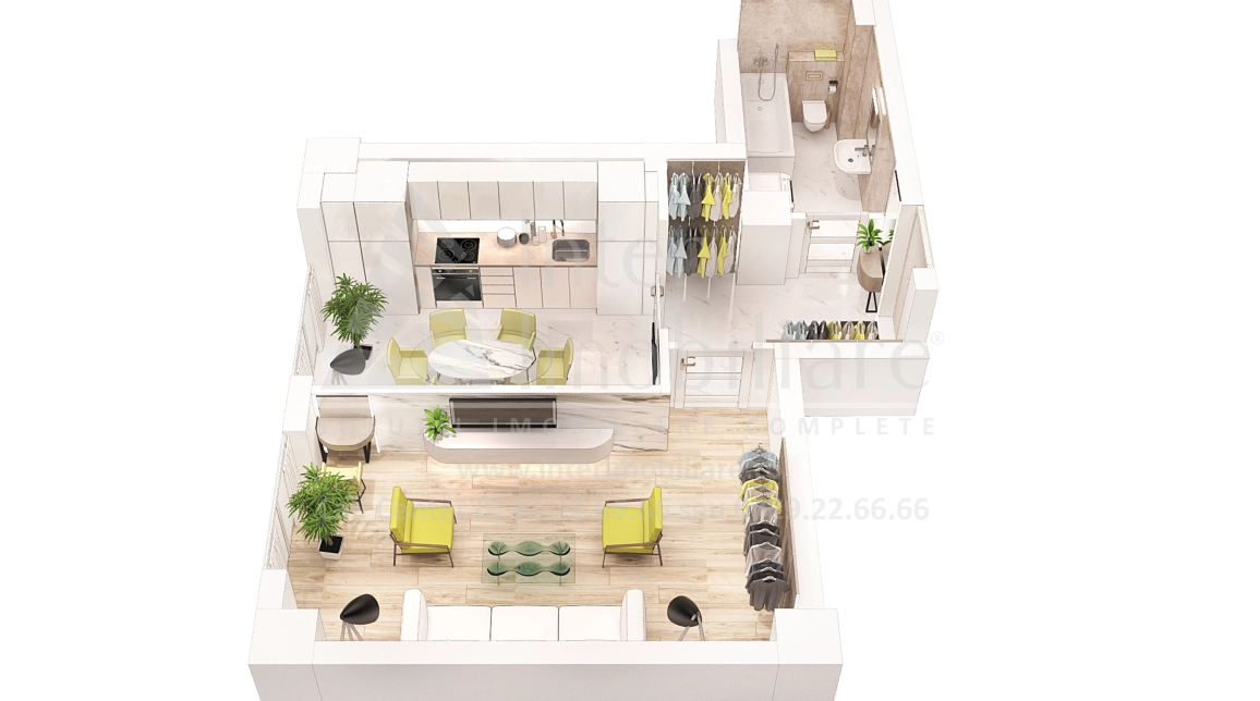 Oferta O camera, decomandat, 40 mp , de vanzare apartament nou in zona Frumoasa,  Scoala 43 imagine 1