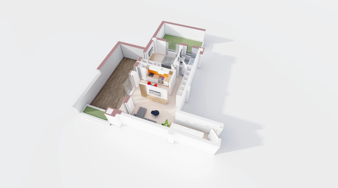 Oferta Apartament nou, 2 camere, , 52 mp , Visani, de vanzare,  Profi Visan imagine 1
