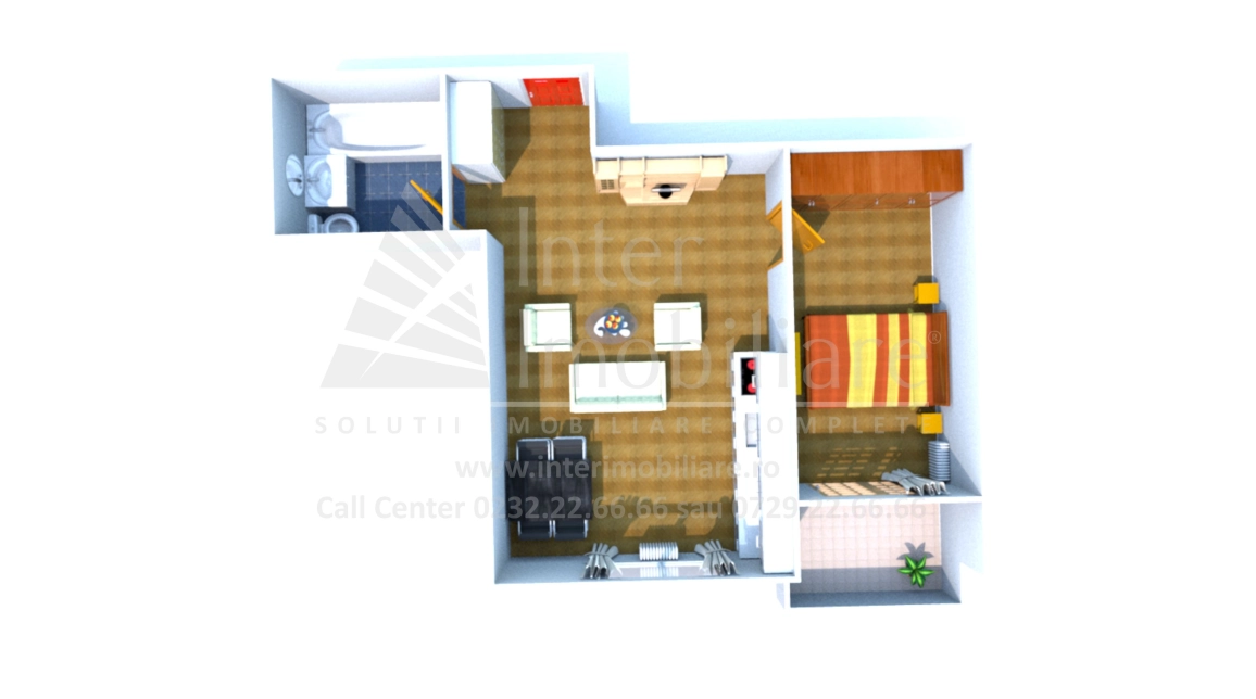 Oferta Apartament nou de vanzare, 2 camere, decomandat, 47 mp , CUG,  Valea Adanca - Penny Market imagine 1