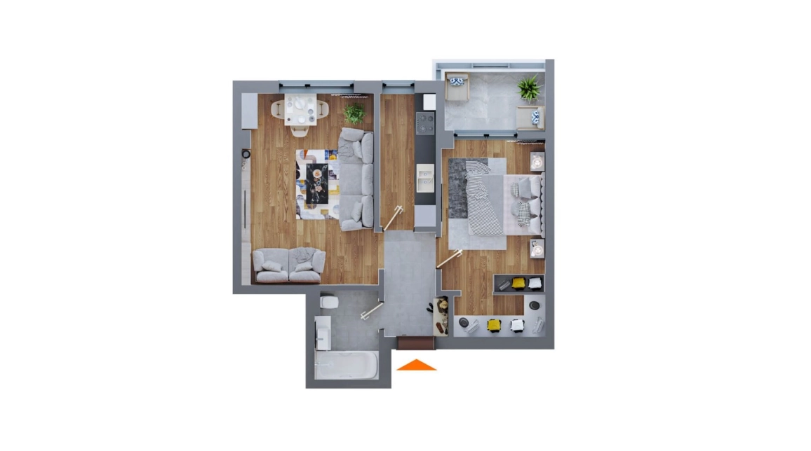 Oferta 2 camere, decomandat, 58 mp , de vanzare apartament nou in zona Dacia,  Piata Dacia imagine 12