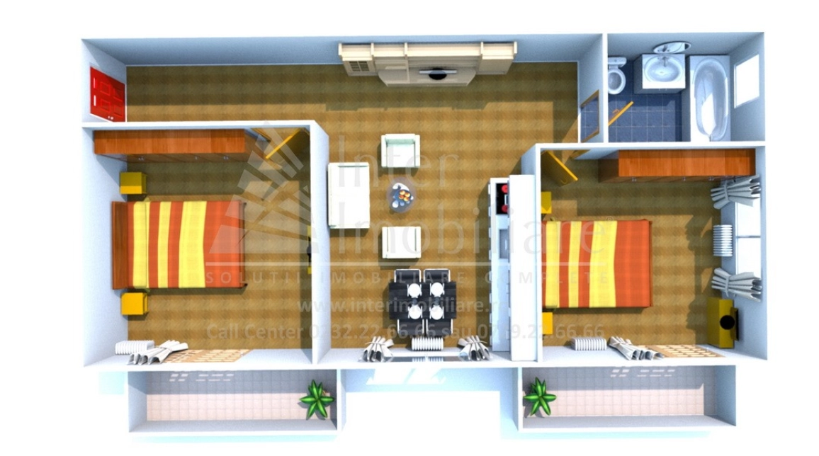 Oferta Bucium apartament nou 65 mp , 3 camere, nedecomandat, de vanzare,  Selena Market Visan imagine 1