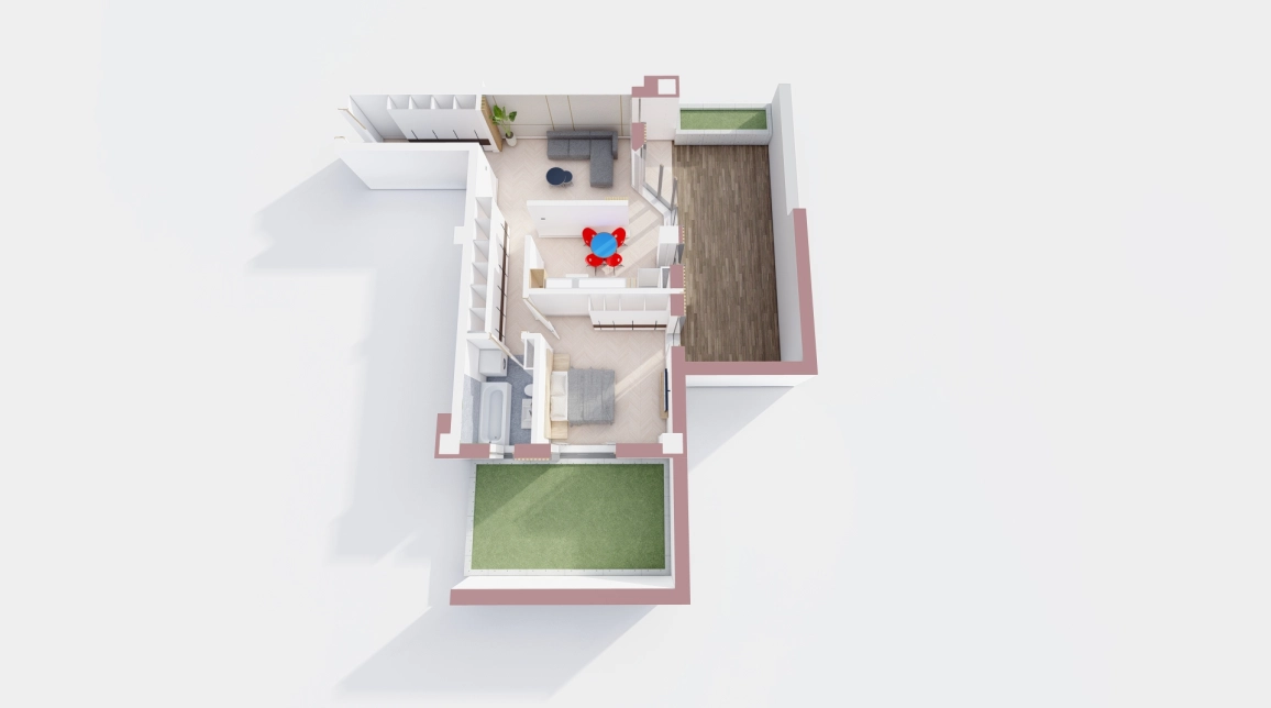 Oferta Apartament nou, 2 camere, , 52 mp , Visani, de vanzare,  Profi Visan imagine 3