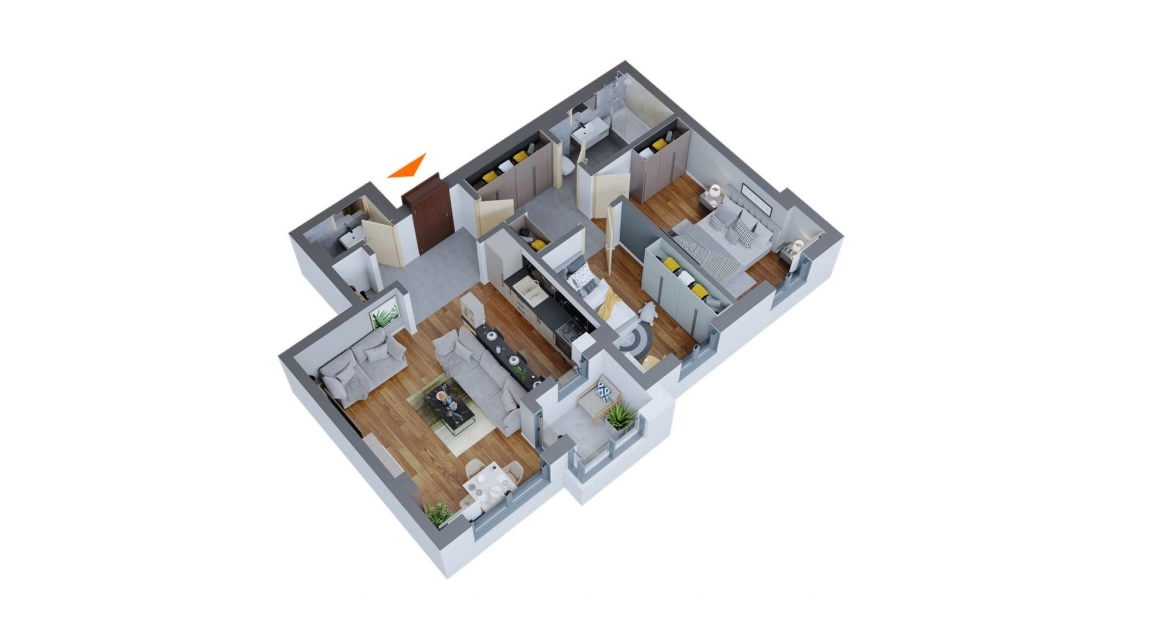 Oferta Dacia apartament nou 82 mp , 3 camere, decomandat, de vanzare,  Bariera Dacia imagine 1