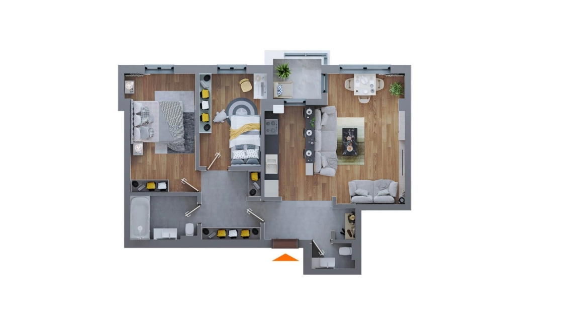 Oferta Dacia apartament nou 82 mp , 3 camere, decomandat, de vanzare,  Bariera Dacia imagine 20