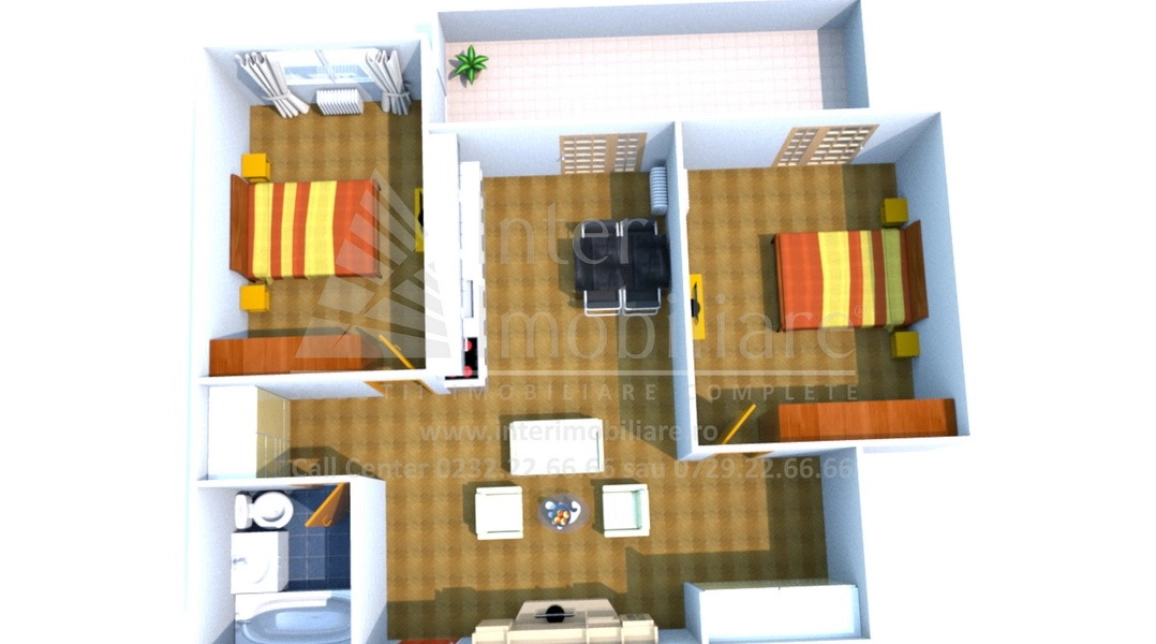 Oferta De vanzare apartament nou, 3 camere, semidecomandat, 78 mp , Podul de Fier,  C.A Roseti imagine 1