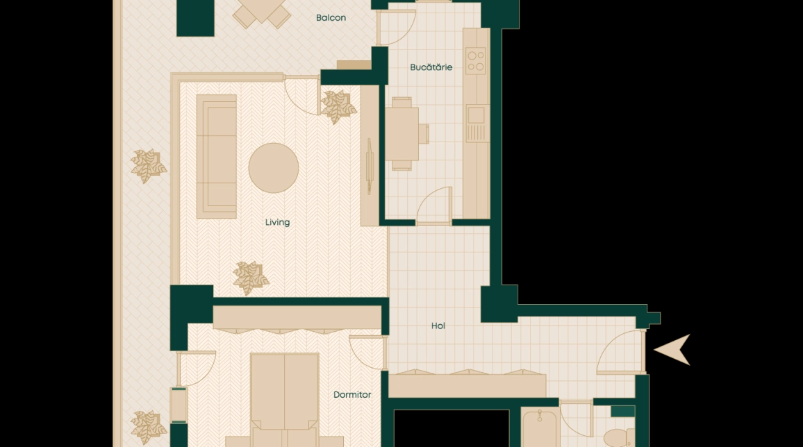 Oferta Podu Ros apartament nou 81 mp , 2 camere, decomandat, de vanzare,  Zona Centrala- 1 km de Palas imagine 10