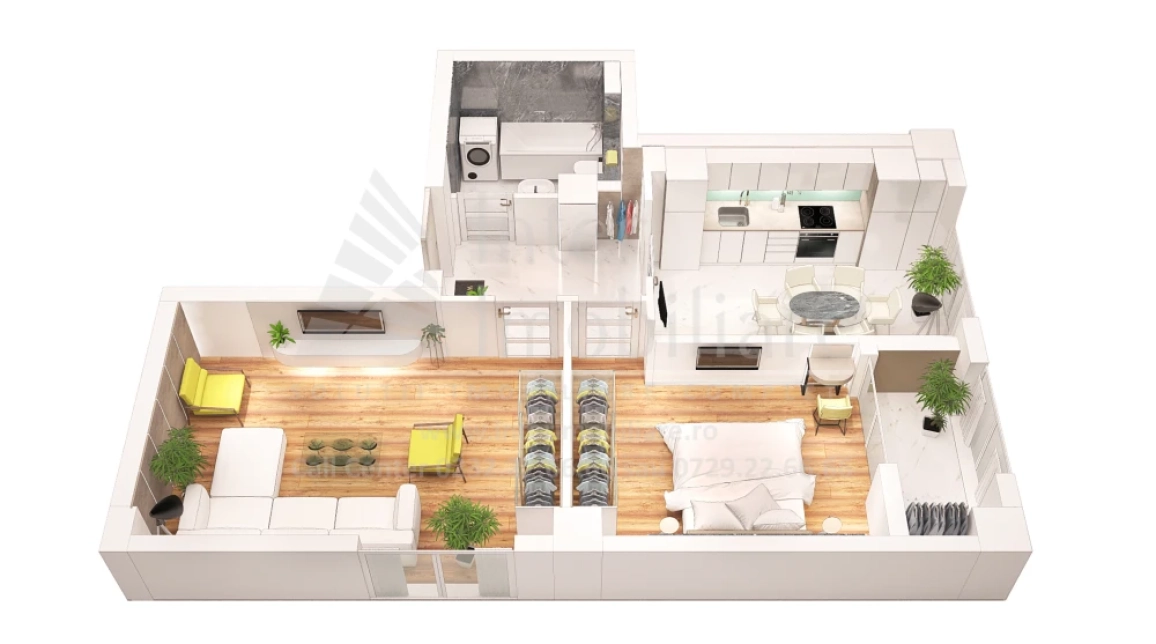 Oferta De vanzare apartament nou, 2 camere, decomandat, 62 mp , Nicolina,  Manastirea Frumoasa imagine 7