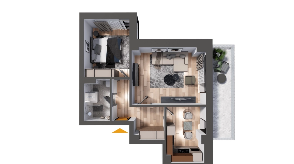 Oferta 2 camere, decomandat, 67 mp , de vanzare apartament nou in zona CUG,  Rond Vechi imagine 2