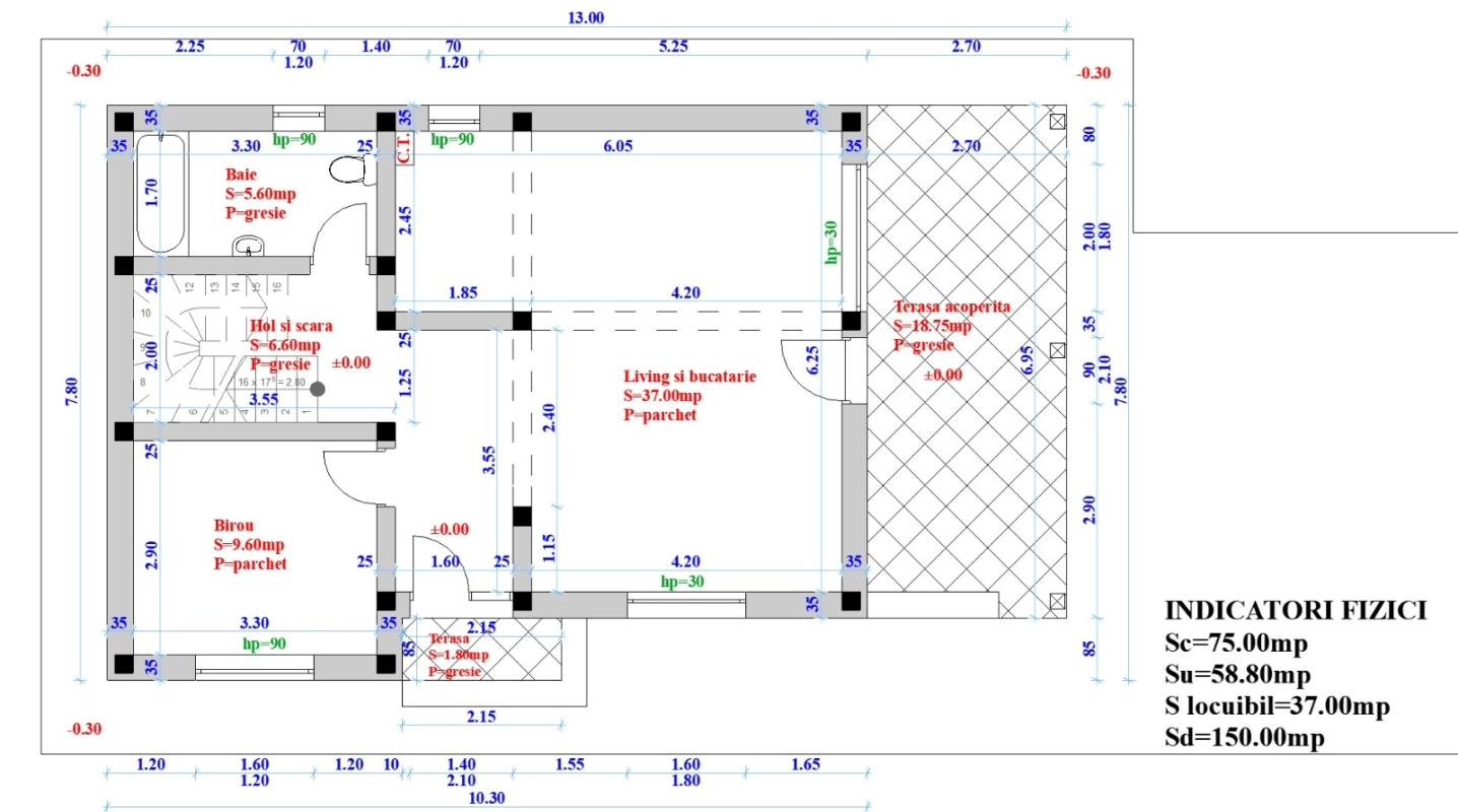 Proiect Terenuri Valea Adanca pentru construire locuinte plan parter imagine 6