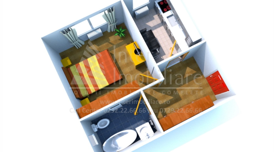 Oferta CUG apartament 29 mp , o camera, decomandat, de vanzare,  Valea Adanca  imagine 2