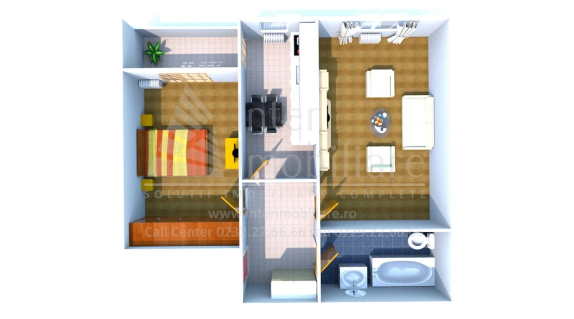 Oferta Apartament nou, 2 camere, decomandat, 56 mp , Pacurari, de vanzare,  Popas Pacurari- Str. Soarelui imagine 9