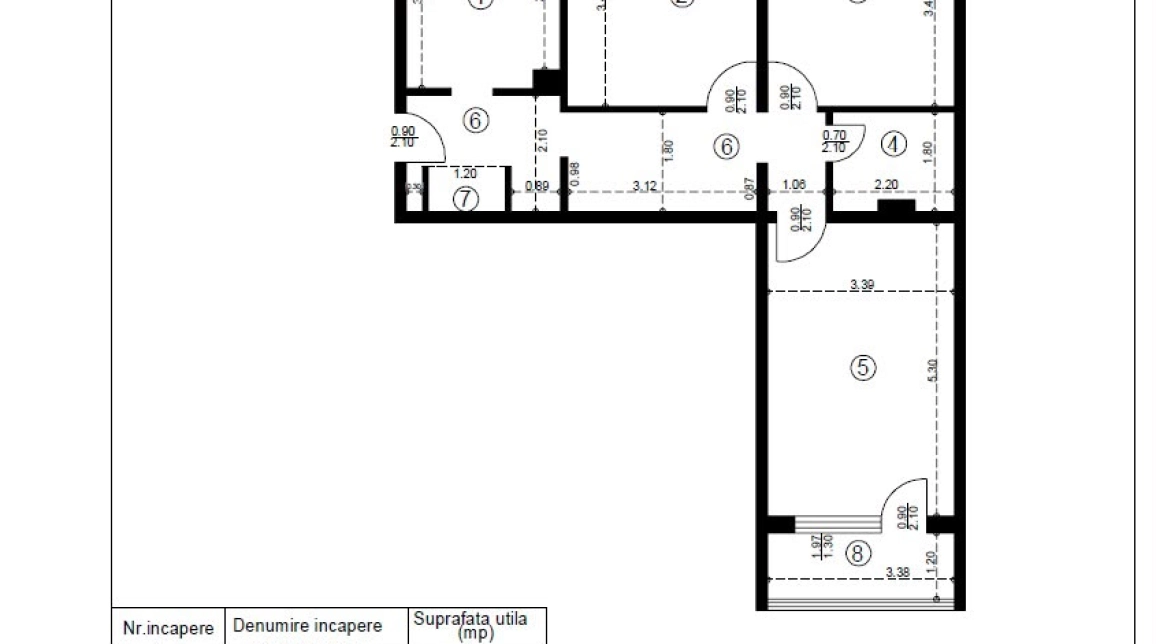 Oferta Alexandru cel Bun apartament 72 mp , 3 camere, decomandat, de vanzare,  Minerva imagine 1