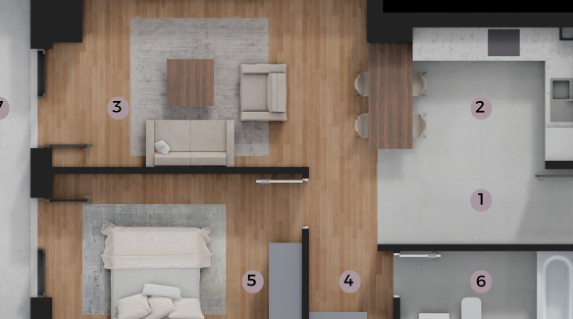 Oferta Apartament nou, 2 camere, decomandat, 55 mp , Tatarasi, de vanzare,  Kaufland 2 Baieti imagine 2