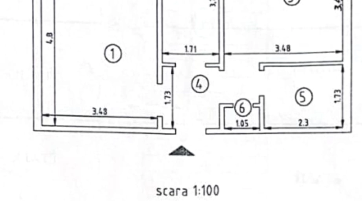 Oferta De vanzare apartament, 2 camere, decomandat, 52 mp , Podu Ros,  Piata Nicolina imagine 4