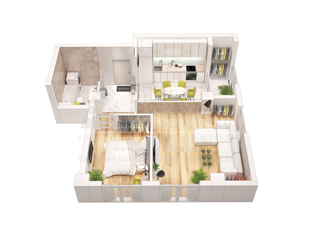 Apartament nou, 2 camere,  decomandat ,  62 mp , Frumoasa, de vanzare,  (Scoala 43) 149916