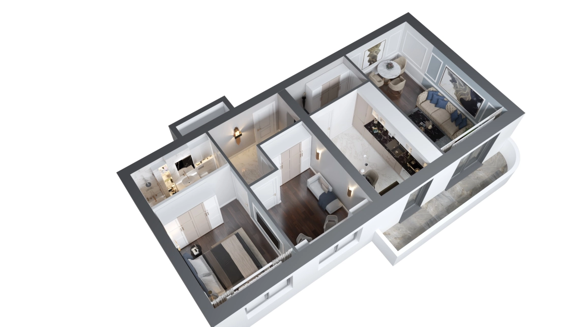Oferta Podu Ros apartament nou 77 mp , 3 camere, decomandat, de vanzare,  Pasaj  Socola - Poitiers imagine 2