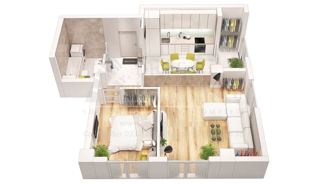 Oferta De vanzare apartament nou, 2 camere, decomandat, 62 mp , Nicolina,  Manastirea Frumoasa imagine 8