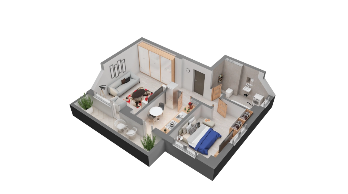 Oferta Apartament nou de vanzare, 2 camere, decomandat, 55 mp , Canta,  Moara 1 Mai imagine 2
