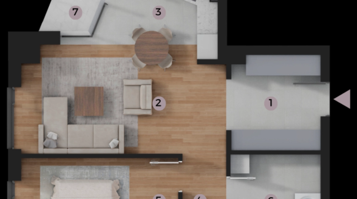 Oferta De vanzare apartament nou, 2 camere, decomandat, 66 mp , Tatarasi,  Kaufland 2 Baieti imagine 2