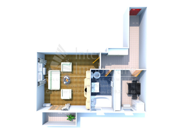 Galata apartament nou  45 mp , o camera,  decomandat , de vanzare,  (Sun City) 151279