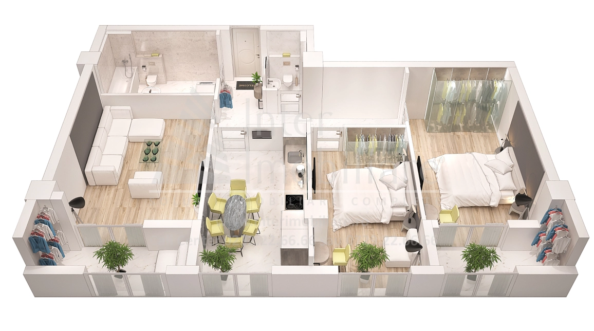Oferta Apartament nou, 3 camere, decomandat, 89 mp , Frumoasa, de vanzare,  Scoala 43 imagine 1