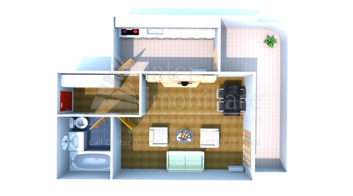 Oferta De vanzare apartament nou, o camera, decomandat, 49 mp , Galata,  Arcadia imagine 1