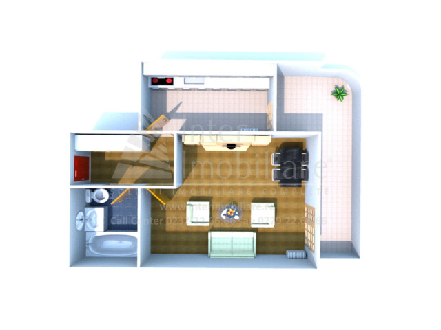 De vanzare apartament nou, o camera,  decomandat ,  49 mp , Galata,  (Arcadia) 154097