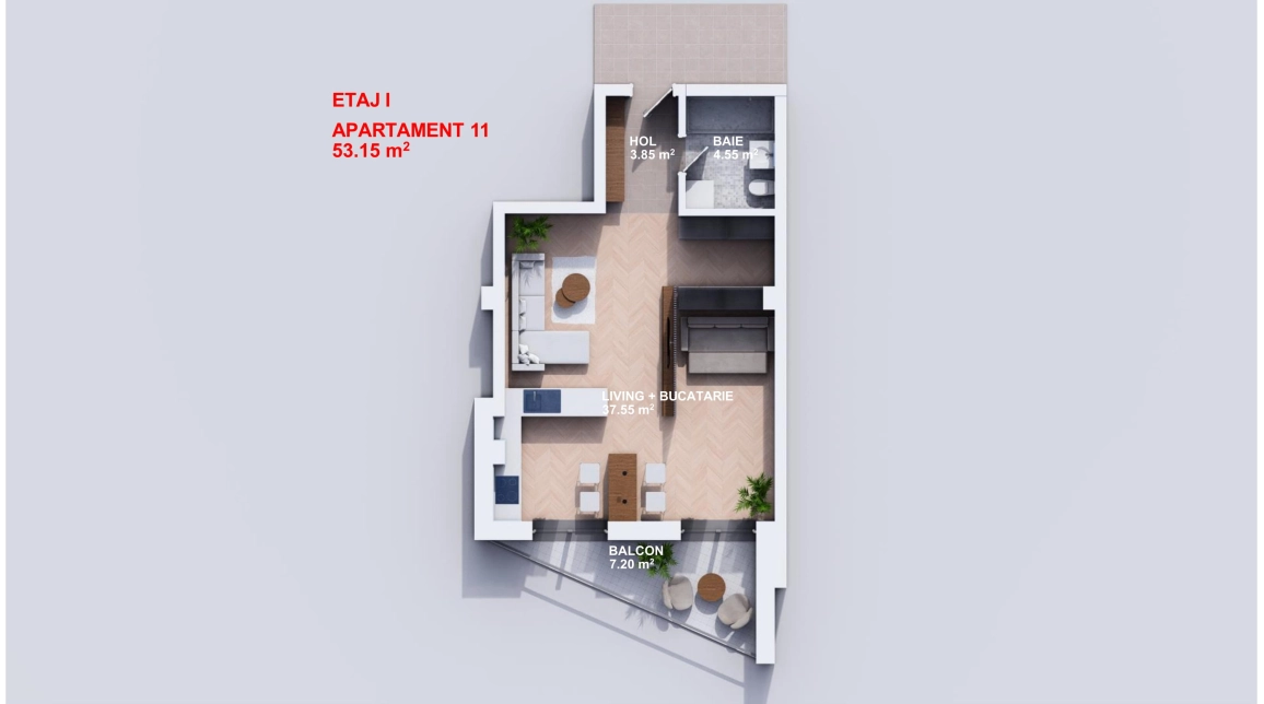 Oferta De vanzare apartament nou, o camera, decomandat, 53 mp , Bucium,  Profi Visan imagine 1